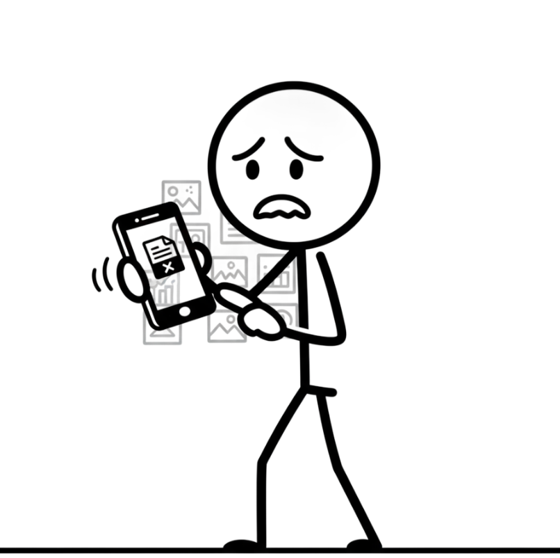 Vikram confused with lost files on his phone