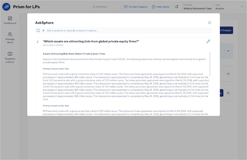 AskSphere query answered