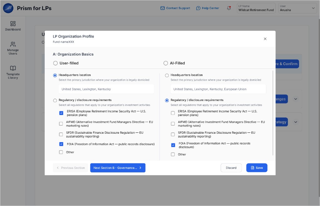 AI-Auto Fill text fields and multiple choice answers