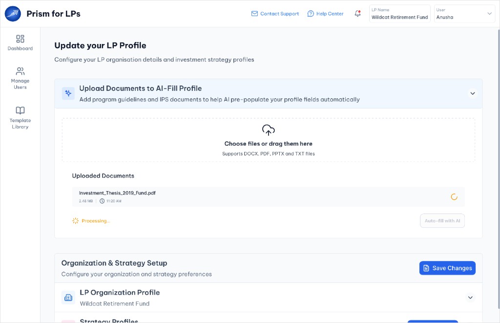 AI-Auto Fill document processing